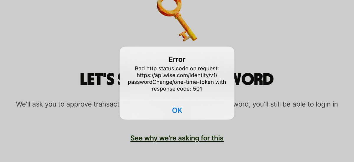 dmhynes's tweet photo. @Wise hi folks any idea why I am getting this error message? Thanks https://t.co/M9YOWCpwzm
