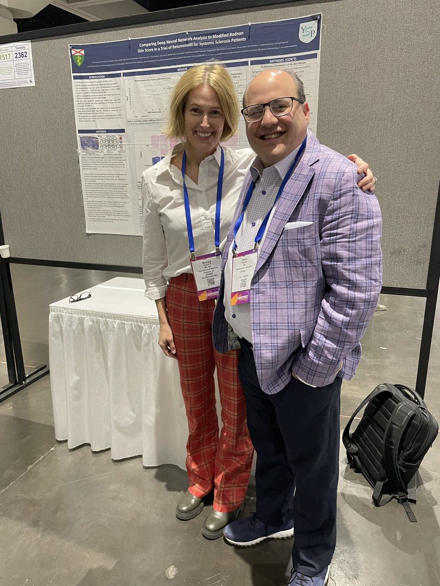 A visitor to my mentee’s poster today: Harris Perlman PhD, Section Head, Northwestern Rheumatology