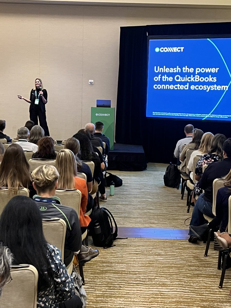 IntuitDev's tweet image. Great #QBConnect session from Anna Kipley, Vinayak Thakkar, and Anthony Chan on what we’re doing to help our clients and accountants unleash the power of the QuickBooks connected ecosystem.
