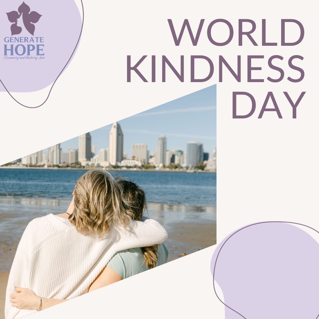 GenerateHope's tweet image. We all have the power to make someone's day brighter! let's commit to spreading kindness through small acts, big gestures, and thoughtful words 🤍✨ ⁠
⁠
⁠
⁠
#spreadkindness #worldkindnessday #nonprofit #antisextrafficking #hope #restore #empower #generatehope⁠