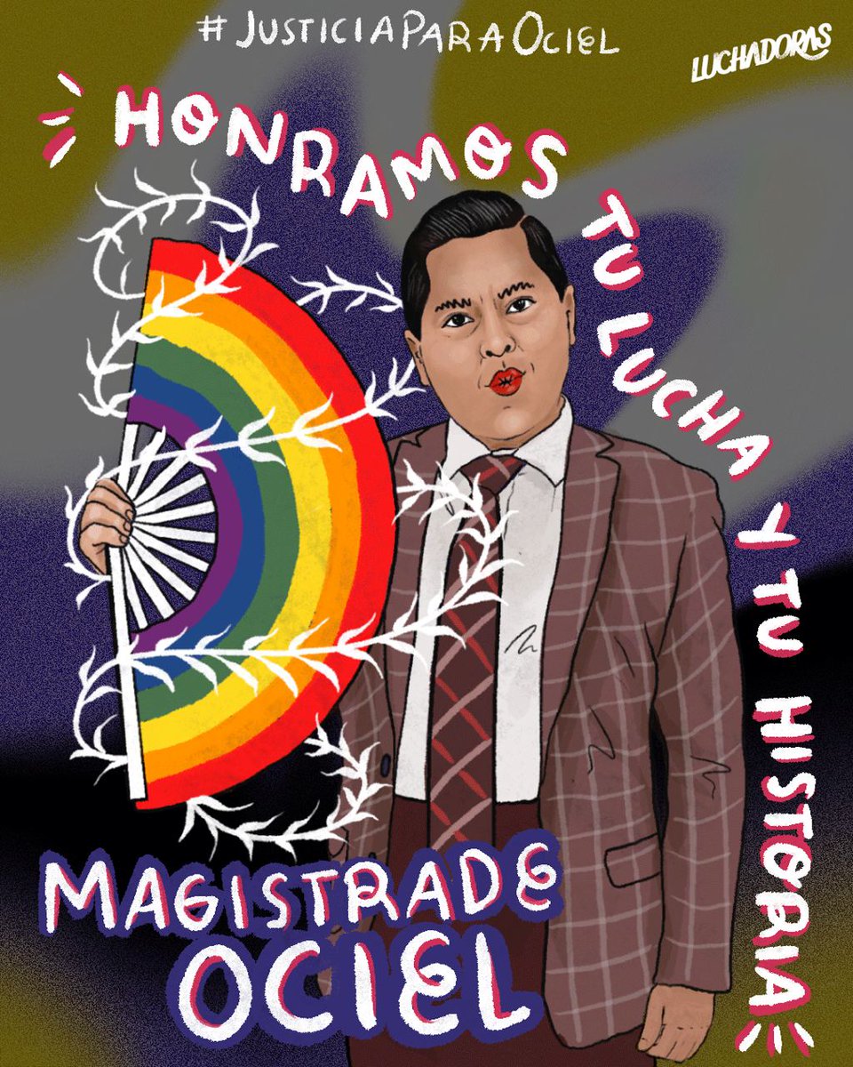 LuchadorasMX's tweet photo. #OcielBaena, fue le primer magistrade electoral no binarie de Latinoamérica, su activismo ha sido crucial para los derechos políticos y de identidad de personas LGBTQ+.
Exigimos que su muerte y la de su pareja se investiguen con perspectiva de género y sin revictimizaciones. ✊🔥 https://t.co/nbBbcDKfXf