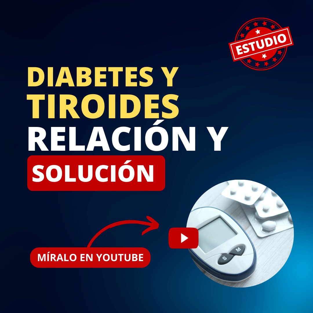 Tiroidismo's tweet photo. Los trastornos de la tiroides (hipotiroidismo e hipertiroidismo) y la diabetes, suelen coexistir y están estrechamente relacionados (Estudio científico).

⭕ https://t.co/ExRDp7mpQN
#DiaMundialdelaDiabetes https://t.co/5GHaAXa8hV