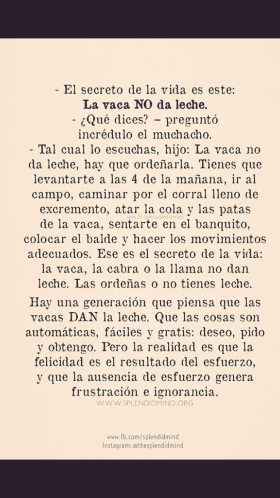 "El secreto de vida es este: la vaca no da leche" vía <a href="/FATEM2/">fatem</a>