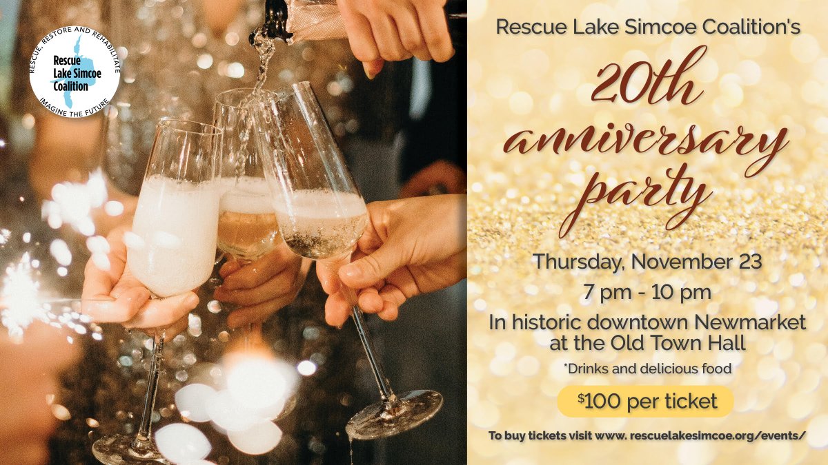 LakeSimcoeLife's tweet photo. One of the most active groups protecting Lake Simcoe is celebrating with a special evening.
Special guest speakers, great food, musicians + a great chance to network with like minded people. Tax receipts will be issued. Check out @RescueLakeSimc1 for more details. #LakeSimcoe https://t.co/wfnFiZsnIW