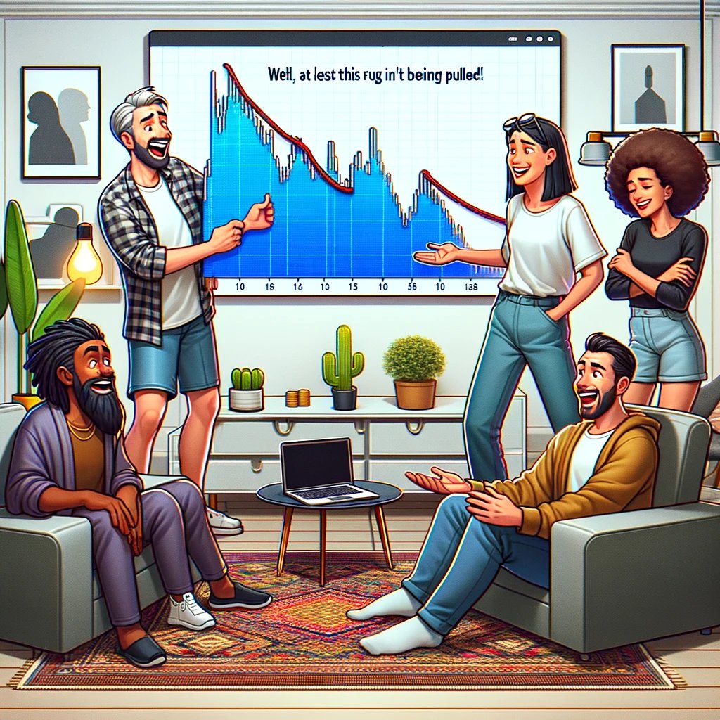 NorthStreetLabs's tweet photo. @norugsol If a rug is designed not to be pulled, is it really a rug? Asking for my #NoRug investment. #DeepThoughts https://t.co/dCy3rZEm50