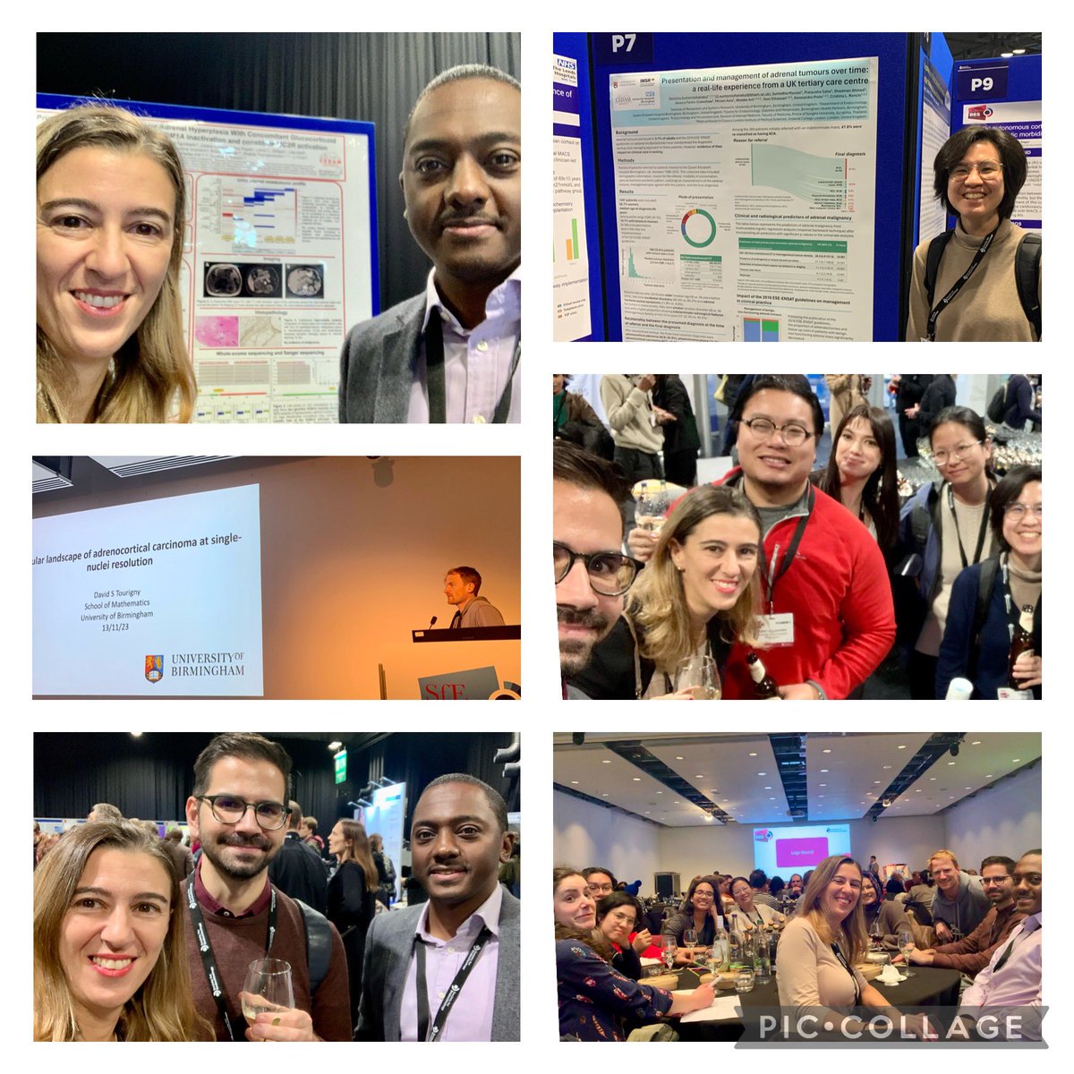 Overview of Day 1 afternoon at @Soc_Endo #BES2023 with Birmingham Adrenal Team well represented at #adrenal oral and poster sessions & Quiz Dinner