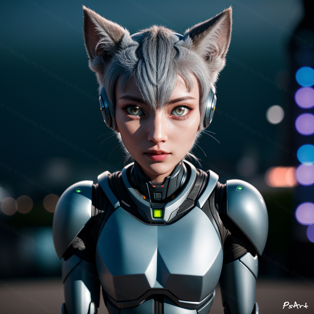 Cat Girl.🐈👧
Made with Ps and SD.

#photoshopart #manipulation #madewithphotoshop #digitalart #funny #art #photography #trending #lol #viral #nature #animals #fantasy #Cat #PussyCat #moon #StableDiffusion #AI #moonshine #HibrydAnimals #CatGirl #CatWoman #superhero #girl #woman