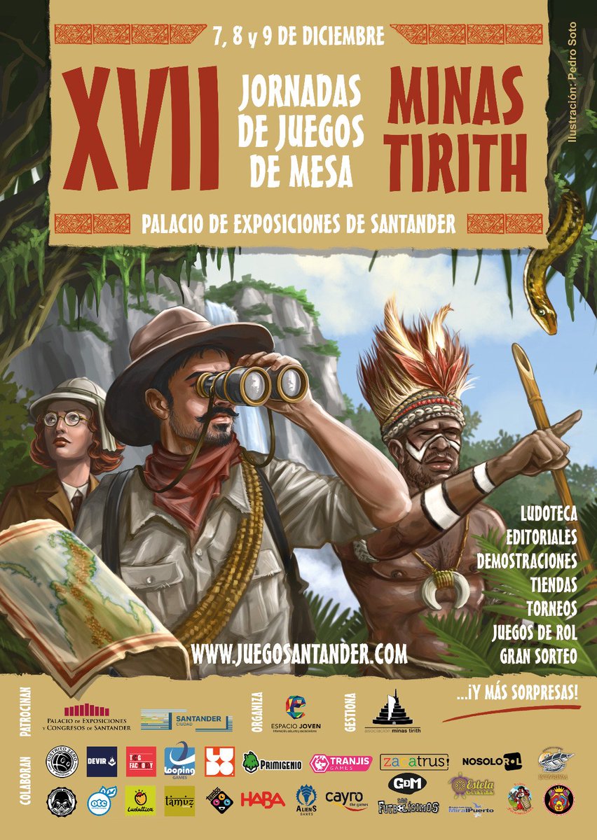 ¡Falta poco para las #XVIIMinasTirith! El 7, 8 y 9 de Diciembre nos vemos en el palacio de exposiciones de Santander. ¡Comparte el cartel y participa en el sorteo de un Honey Buzz!

Para participardebes
- Seguirnos
- dar rt
- menciona a un amigo
Finaliza el 7/12
Ámbito nacional