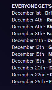 Fly__Studios's tweet photo. We leaked this in discord, and now some community members are trying to guess the prizes LOLOL

Can you guess what they are??
Let us know in the comments!!!!

Are you in our discord ready for ONE FLY CHRISTMAS??? 🎈🎄🎅

You fkn should be.
Discord link in our bio.

#FlyStudios https://t.co/oedc971mNv