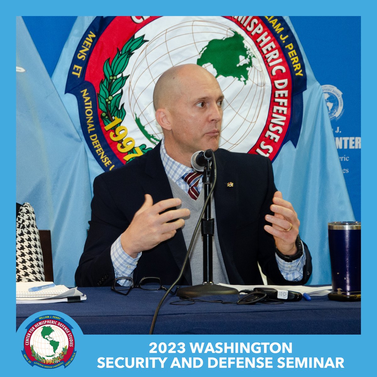 WJPerryCenter's tweet image. Many thanks to Paul Brister of the @NavalWarCollege  and Captain Jason Smith of the @NWC_NDU for providing an overview of the US strategic approach to security at #WSDS2023 today.
