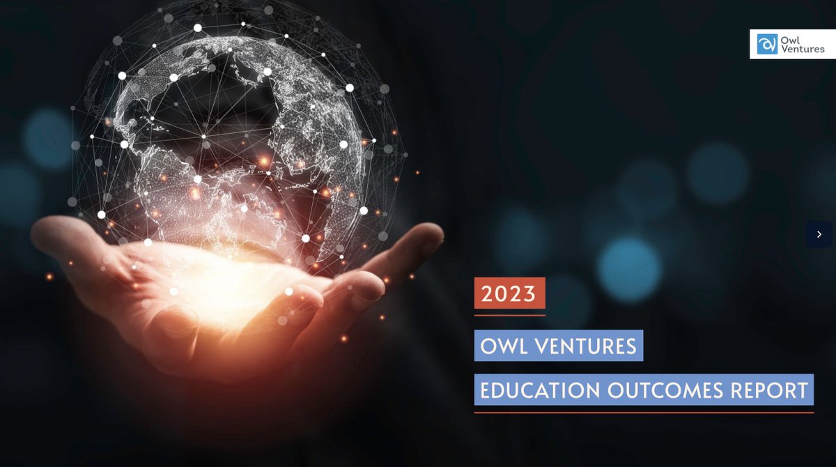 Owl Ventures recently released their 2023 Education Outcomes Report, showcasing their portfolio companies' achievements from the last year.

We are honored to be included in this report alongside so many remarkable companies in Education! 🏫 <a href="/OwlVC/">Owl Ventures</a> 

view.genial.ly/6525982780798f…