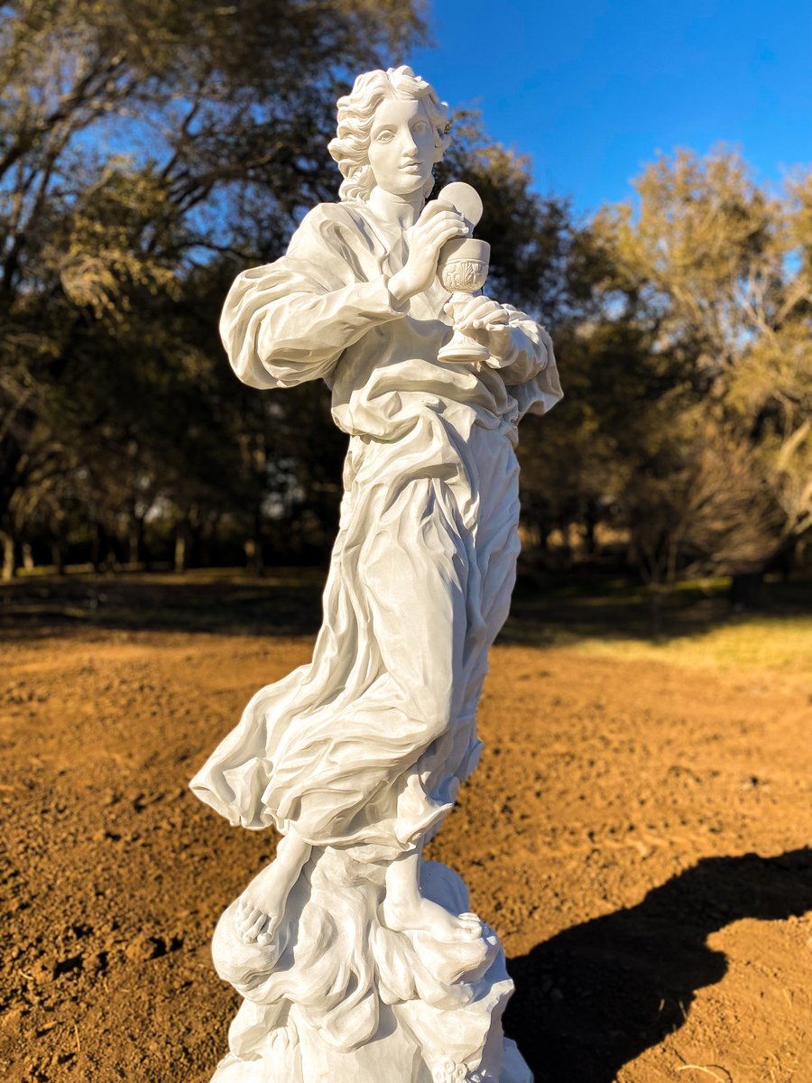 Talk about angelic...The Sisters of the Immaculate Heart graciously asked Dondlinger to place the sculptures to create the Angel of Fatima Shrine. The sculptures arrived here in Kansas all the way from Italy and are made out of Carrara Marble. Sculptor @CodySculptor