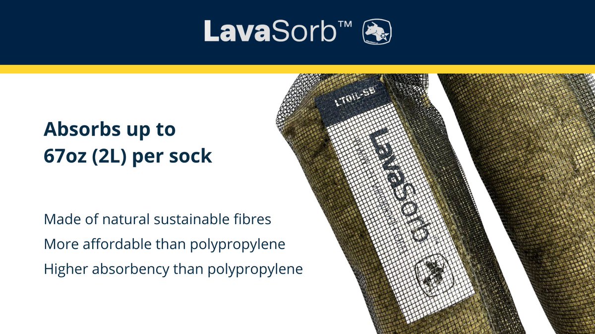 #LavaSorb™ is a reusable small-diameter boom that absorbs free oil and grease from stormwater runoff. 
Attach the LavaSorb™ boom to the LittaTrap™ filter basket to capture oils without any water.
Download our product brochure here - hubs.la/Q028M5jF0
#EnviroPod