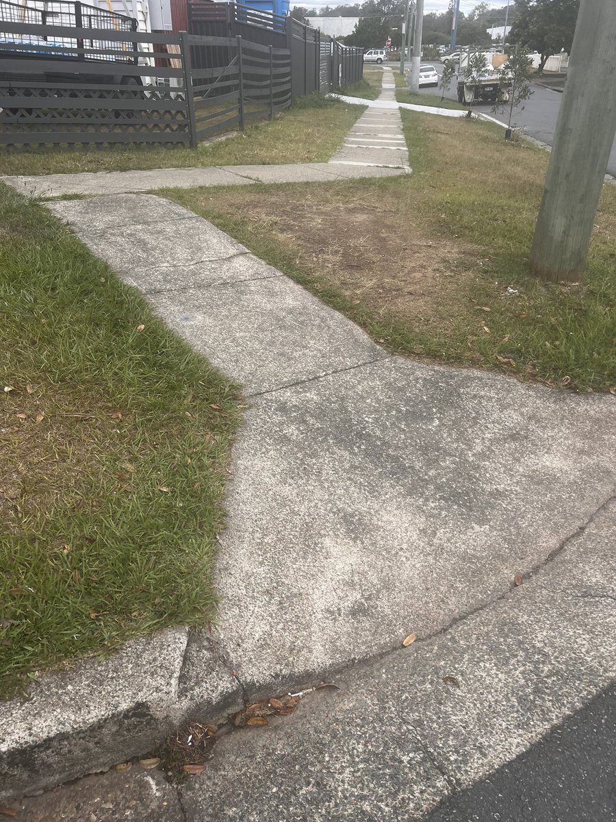 UnwalkableBris1's tweet photo. @bne_lordmayor Gotcha. Keep Brisbane moving, by car only. Non-critical infrastructure is anything that does not involve a car. 

Aren’t you charging more and we’re getting little? #potkettleblack 
#footpathsofBrisbane #unwalkableBrisbane https://t.co/m8xMyA5EQs
