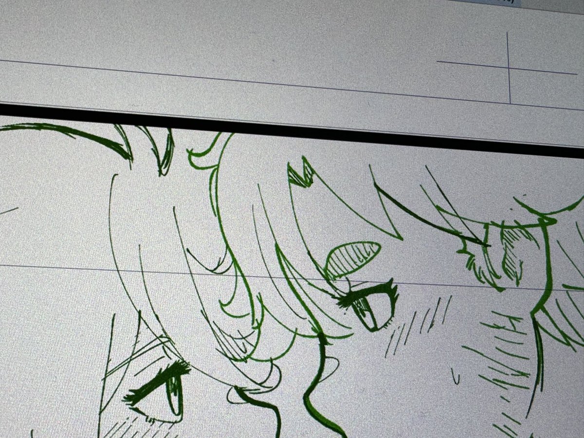 職場寒くて手が震えてまともに描けん