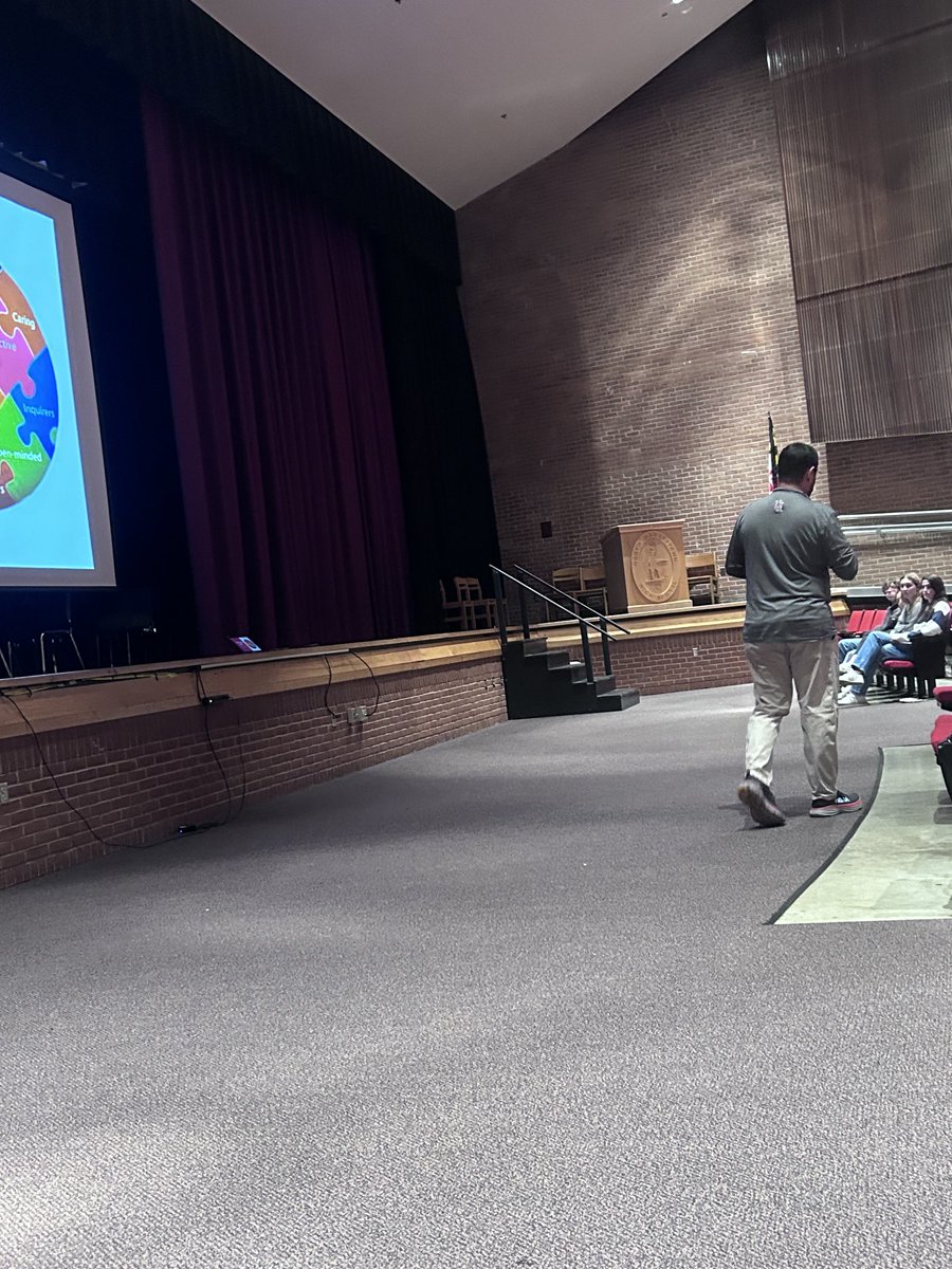 Mr. Downs kicking off our IB Open House.  Great turnout ⁦<a href="/HubsNHHS/">North Hagerstown High School</a>⁩