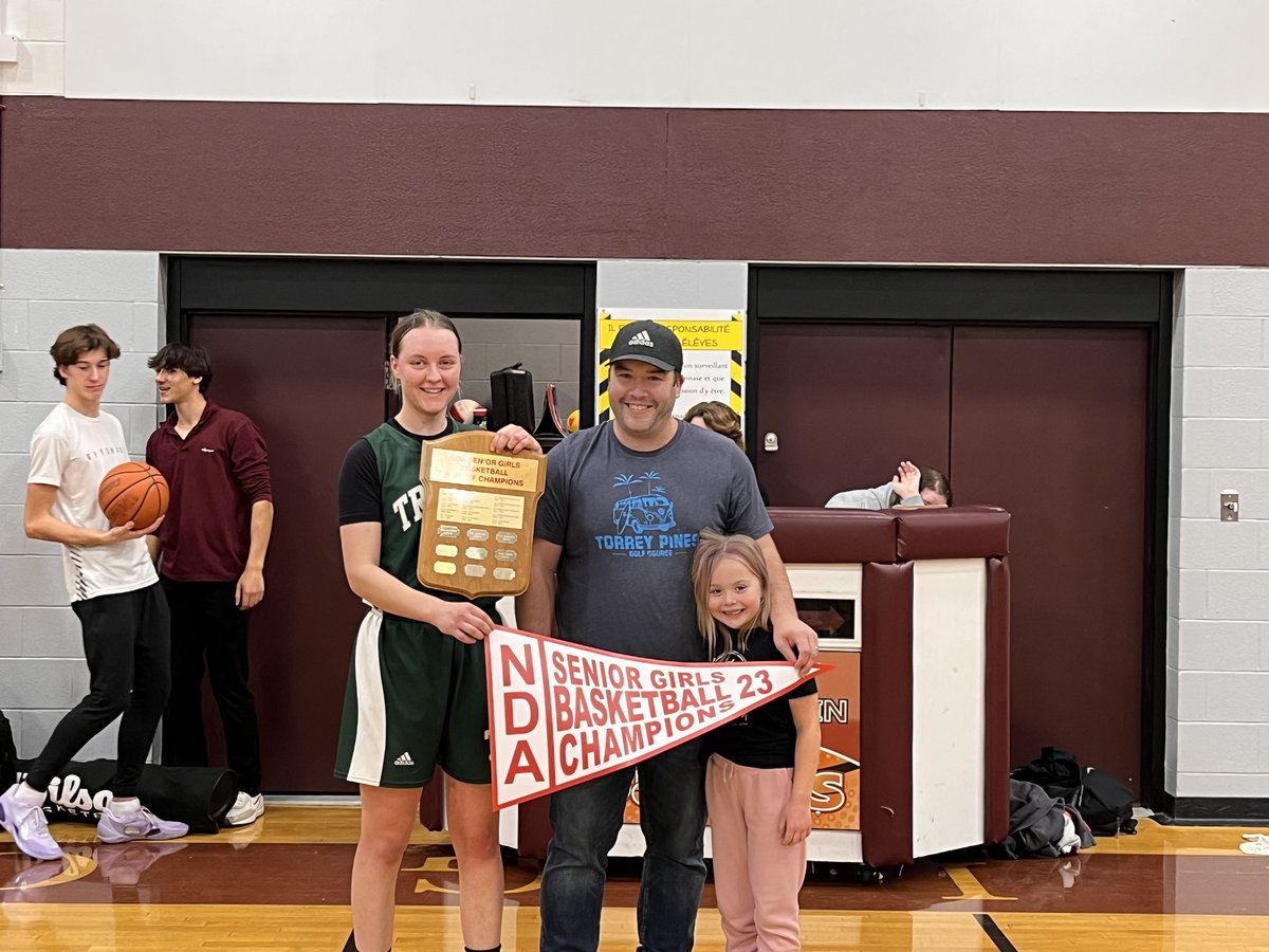 THREE-PEAT!! Our Senior Girls Basketball team are NDA champs for the third year in row. Great work girls. Good luck at NOSSA 💚🤍