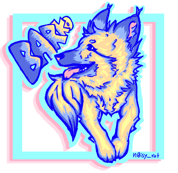 n0isy_rat's tweet photo. my bfs dog barko @decisionfrog 
#digitalart #art https://t.co/PPV70VBAzX