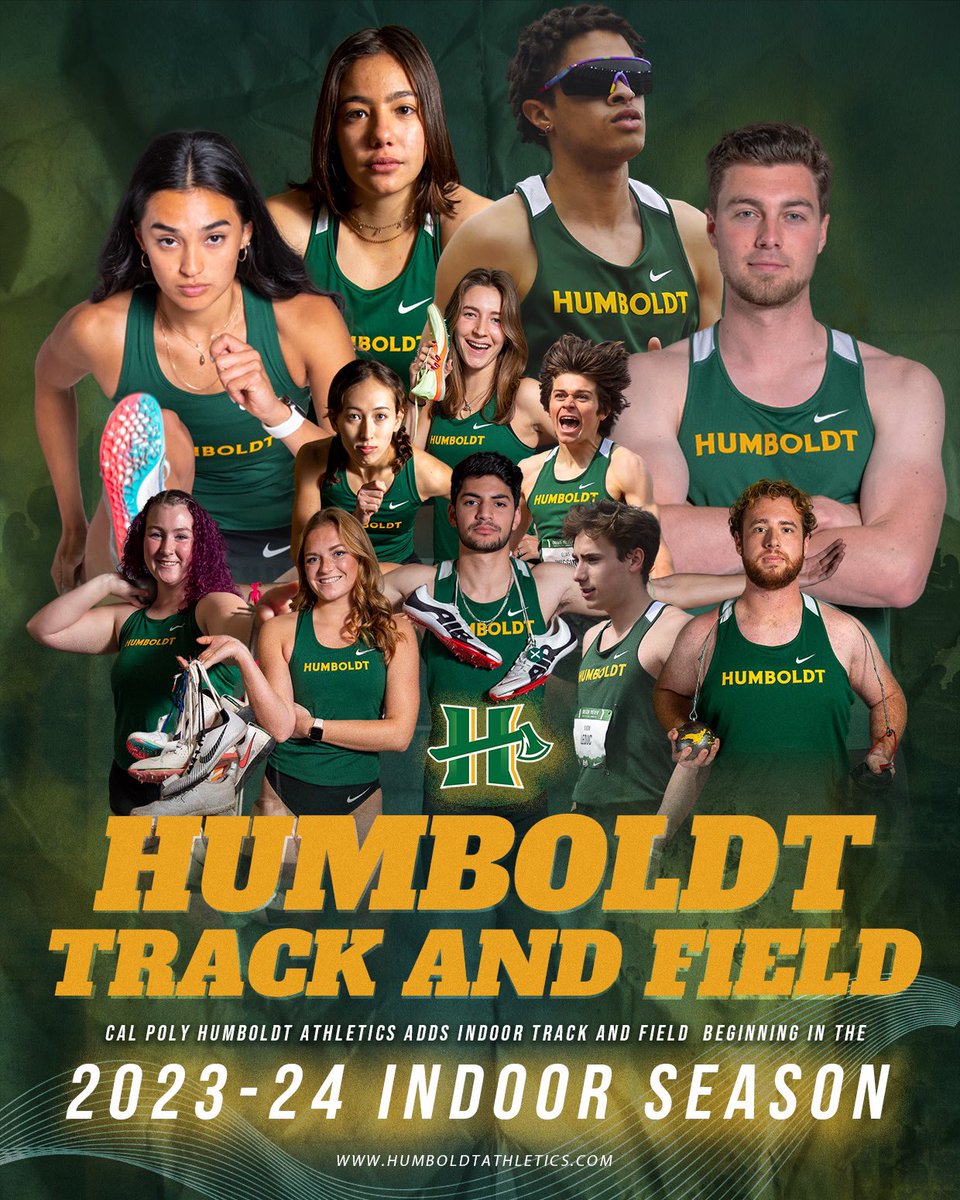 Cal Poly Humboldt Athletics introduces Men’s and Women’s Indoor Track & Field! For the full release, click the link in our bio! Follow @humboldt_tf for the latest info! #GoJacks🪓