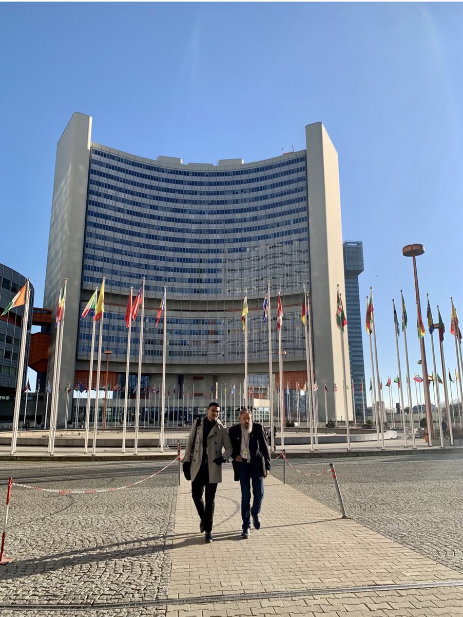 Setting up a new International Indigenous #DrugPolicy Alliance has been a vital step forward for international drug policy. Pictured Scott Wilson @ScottADAC & Jahdai Vigona at the 2023 United Nation Commission on Narcotics Drugs meeting ❤️💛🖤. #APSAD23 #CND66 #drugpolicy