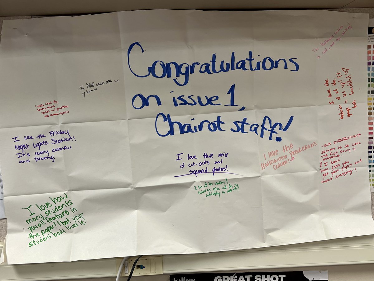 Warren_Press's tweet photo. Thank you to The Rampage @jmhspress newspaper staff for their kind words. Something so simple goes so far! ๐ We appreciate you! #WeAreNorthside #NorthsideStrong #journalismrocks @northsideisd @nisdwarrenhigh @jmhsnisd @txaje @journalismeducation https://t.co/5MzhHyTzR6