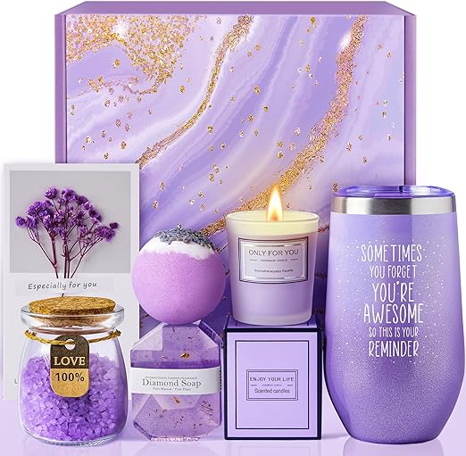 1Custom00's tweet image. Gifts for Women, Mom, Wife, Girlfriend, Sister, Friends, Her - Happy Birthday, Christmas, Valentine's Day, Mothers Day Gifts - Personalized Lavender Relaxing Spa Gift Basket Set for Women Xmas 2023.
For only $35.99
Click to buy: amzn.to/47bjkkm