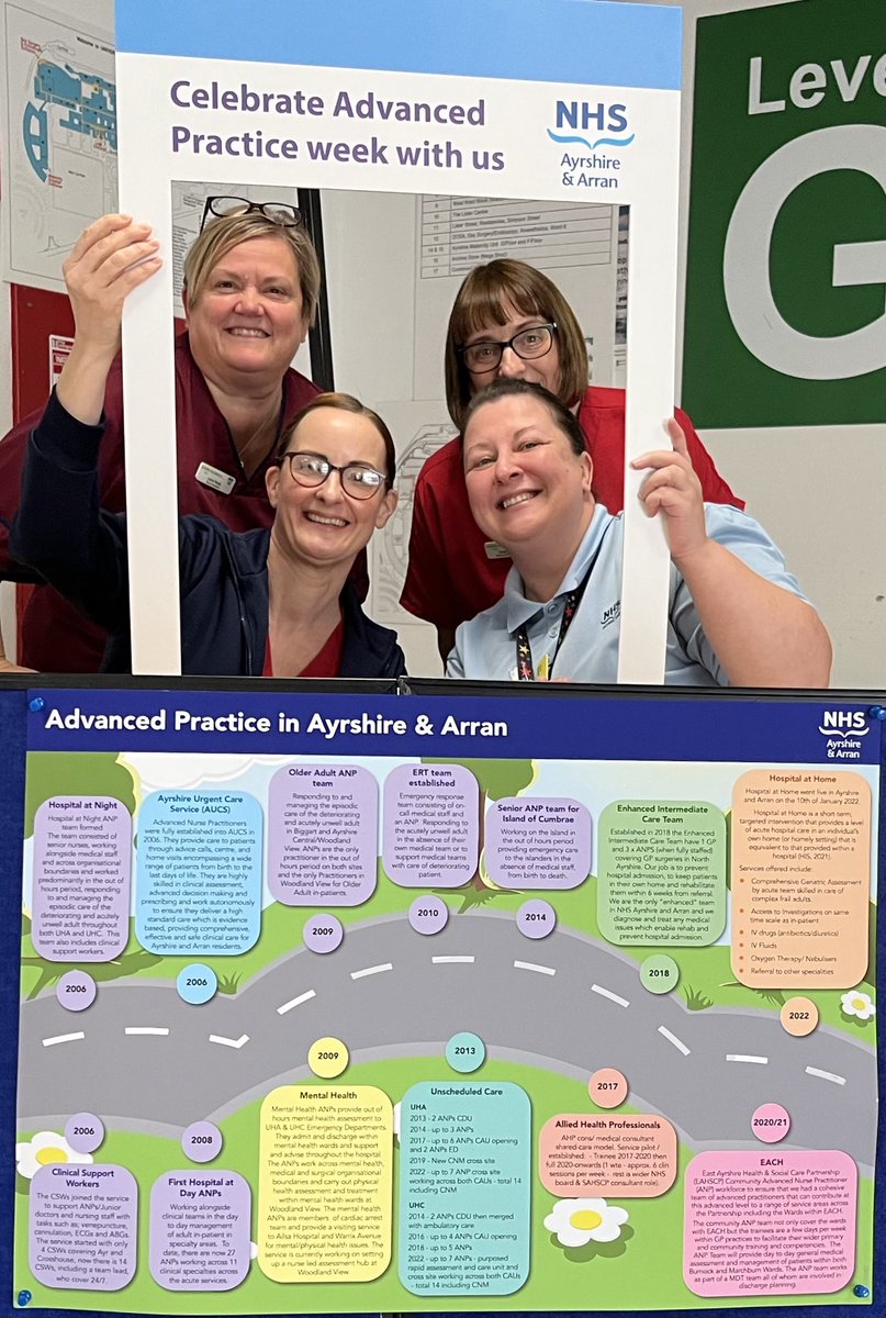 A very small group of our advanced practice team in ⁦@NHSaaa⁩ celebrating #advancedpracticeweek #ortho #nurseconsultant #h@n