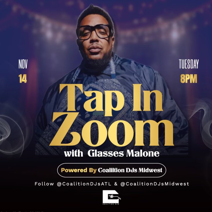 gmalone's tweet image. I’m locking in with the @coalitiondjsmidwest for the Tap In zoom call!!!! #coalitiondjs #midwest