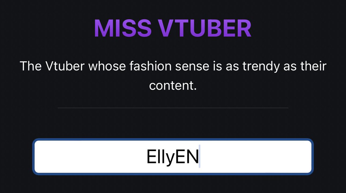 EllyVtuber's tweet image. hiiiii i think i have a really good shot at this!! pls consider voting for me for miss vtuber at the vtuber awards :3 

thank uuuuu ❤️