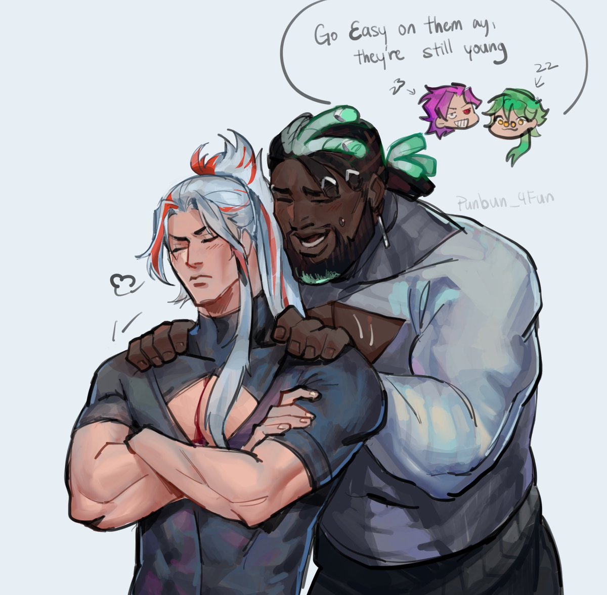 apology shoulder rubs 

#heartsteel #Yosante