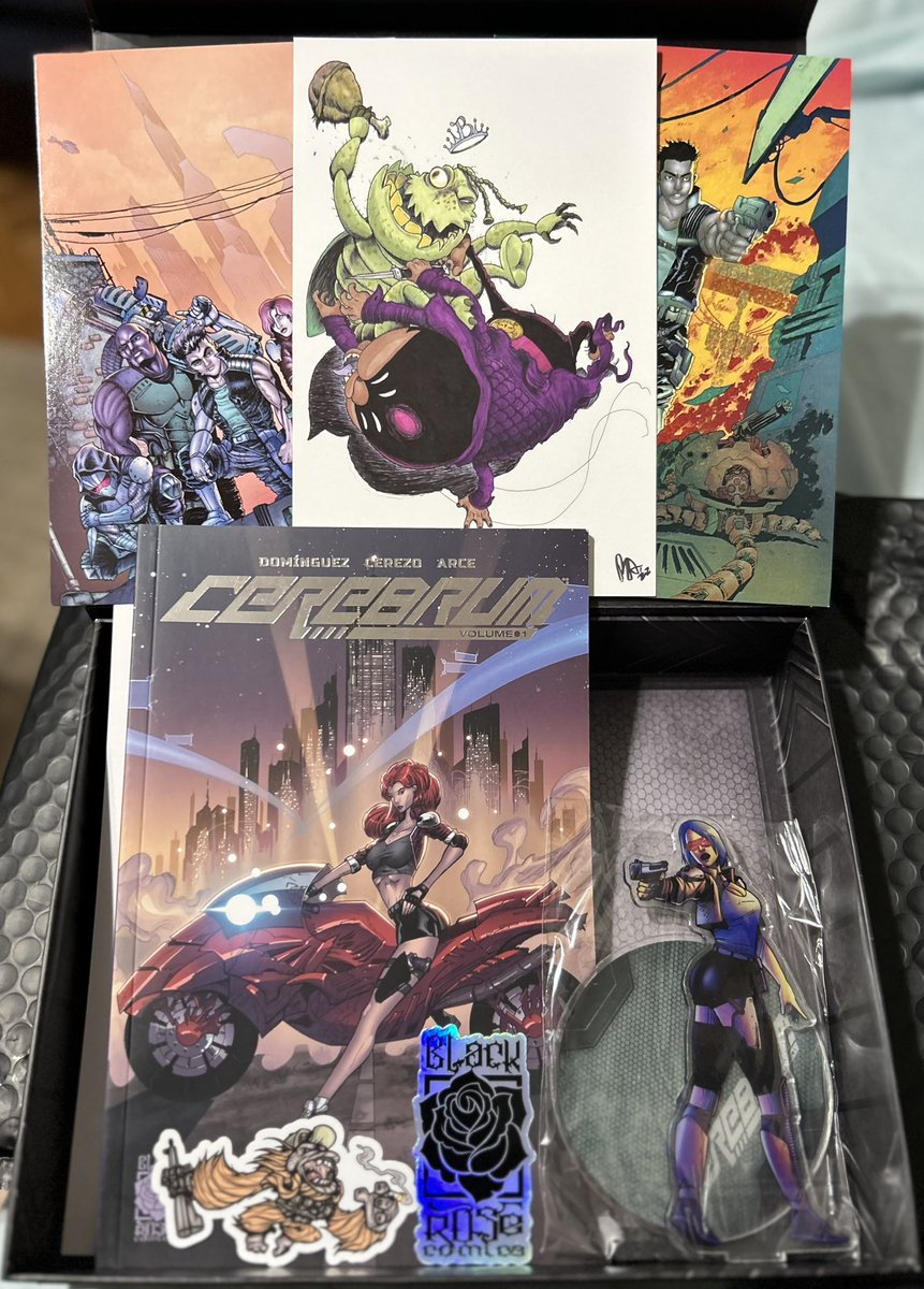 Shout out to @BlackRoseComix! Got my copy of Cerebrum, the @JoeMSonntag1 variant cover- everything looks amazing! 
Congrats again, Brose! 💪 #CG #hailCG #comicsgate #supportindie #indiecomics #indiecreators