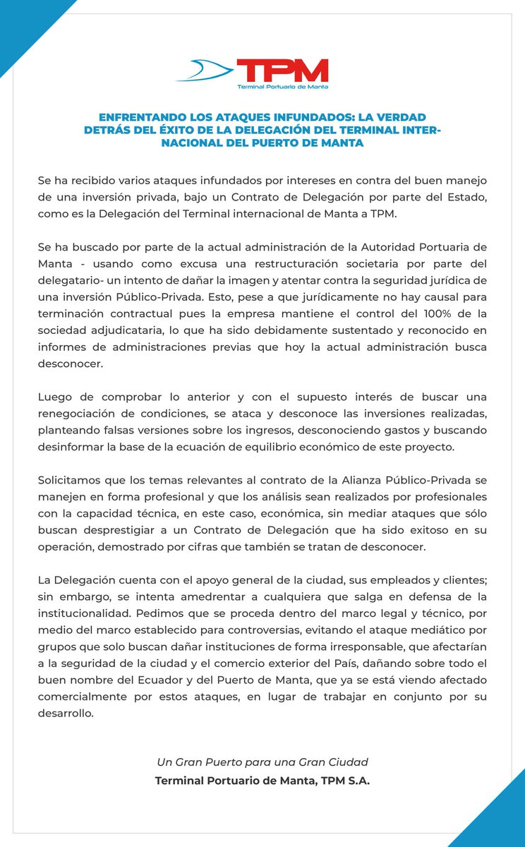 RobertoSalazarB's tweet photo. Hoy más que nunca defenderemos los resultados positivos de nuestra gestión,  pues así lo han hecho notar los representantes del sector productivo y la  ciudadanía mantense ! El puerto no puede volver al pasado, ya salimos de él !!!!  TODO POR MANTA !!!!! https://t.co/an5SJlRJx7
