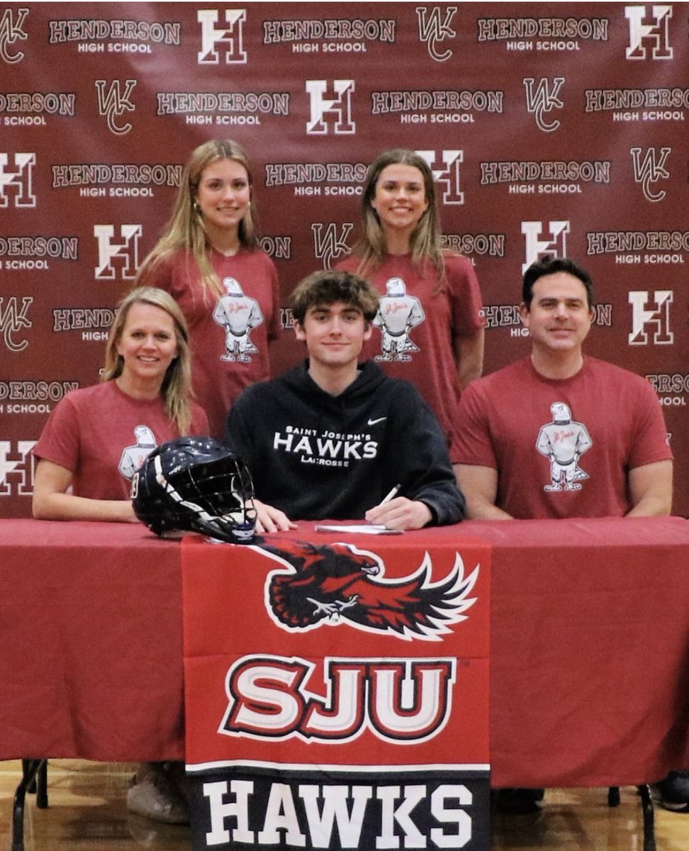 wchendersonlax's tweet photo. Congratulations to senior Evan McFadden as he continues his lacrosse career at St. Joe’s. 

@phillylacrosse 
@SJUHawks_MLax 
@evanmcfadden35 https://t.co/JNPaVZDkU4