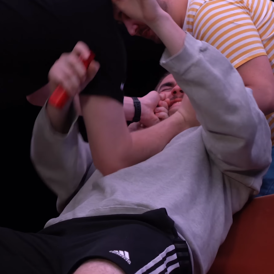 all he wanted to do was play wii games and they beat the shit out of him