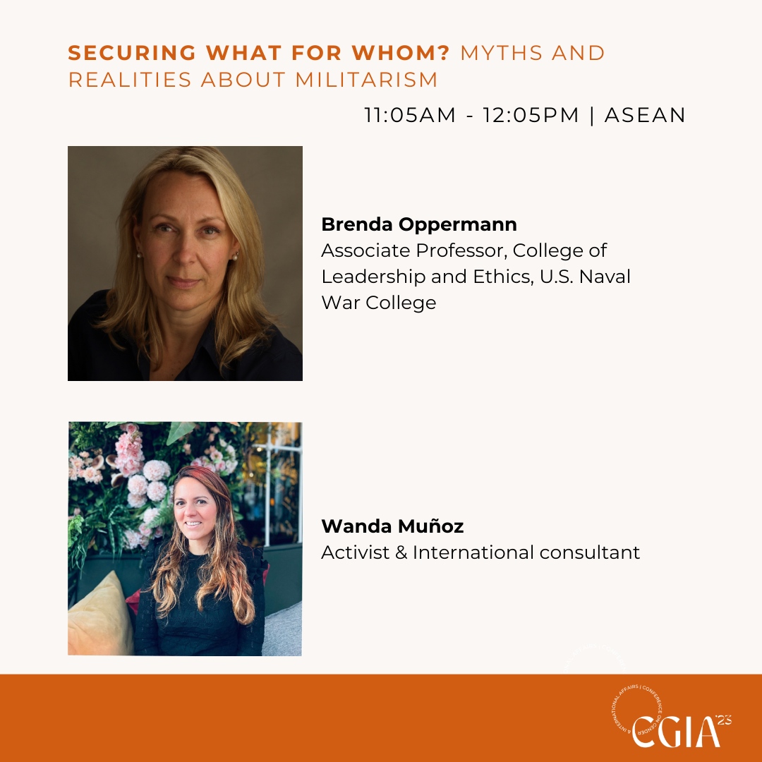 CgiaFletcher's tweet photo. Join us Friday, Saturday 18, for our panel: Securing What for Whom? Myths and Realities about Militarism!

Learn more via our Instagram: https://t.co/uff52gAgM2 

@thefletcherschool @tuftsuniversity #fletchercgia #thefletcherschool #cgia2023 #tuftsuniversity #powerpolicyprogress https://t.co/019gVkwiBY