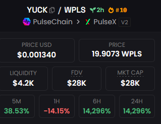 Realist0196's tweet photo. FIRST ITS GROK THEN ITS TRUCK! THEN CUCK?
ABSOLUTELY $YUCK 🤮🤮🤮🤮 
 #PulseChain #100X #Gems #Ethererum https://t.co/ZbipBaFLHF