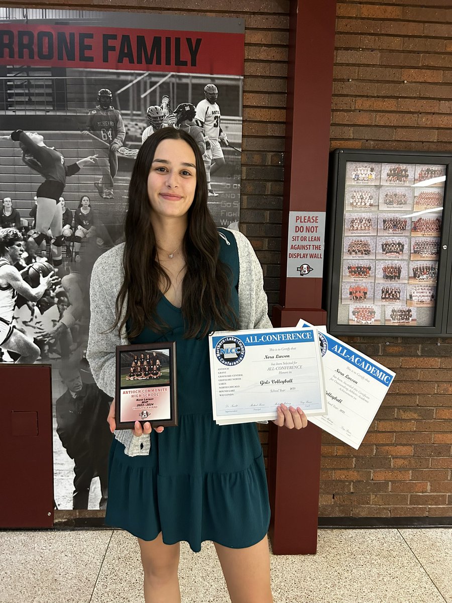 Senior season is complete. I’m so excited to be a part of the all conference  and all academic team once again and voted team MVP. I am also so excited to have officially broken the record for all time career kills and ACHS!