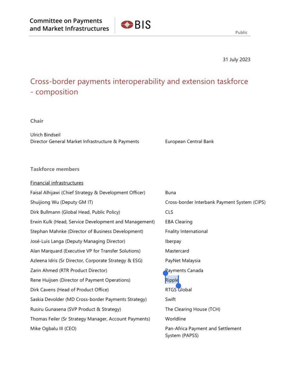 X__Anderson's tweet photo. You may hate Ripple but your favourite project hasn’t been at this table and/or part of this task force. 

#BIS #HighestLevel https://t.co/ZG5vXf0NiC