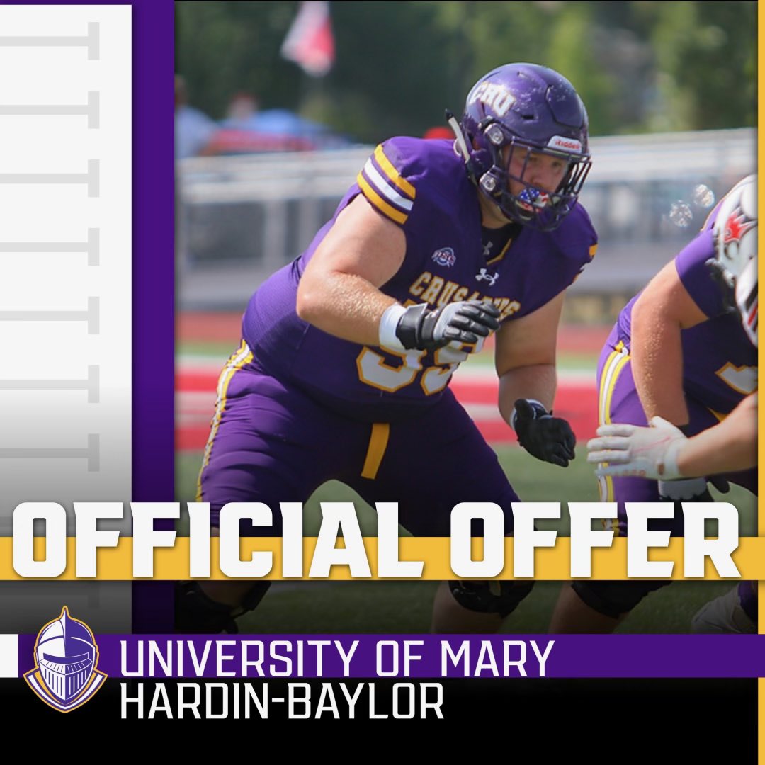 Ayden Lewis (@aydenlewis24) on Twitter photo I’m very blessed to have received an offer to continue my football career with <a href="/CruFootball/">UMHB Football🏈</a>. Thank you <a href="/CoachPadron/">Andy Padron</a> for the opportunity!
<a href="/EatonEagleFB/">Eaton Eagle Football</a> | <a href="/emiller_ram93/">Ellis Miller</a>
<a href="/CoachBakerTX/">Tim Baker</a> | <a href="/CarlHornback/">Carl Hornback</a>
<a href="/Coach_Bacc/">Bryce Baccarini</a> |<a href="/_EliteProspects/">🚨Elite Prospects🚨</a>
<a href="/BSublet/">BSUB</a> I’m very blessed to have received an offer to continue my football career with <a href="/CruFootball/">UMHB Football🏈</a>. Thank you <a href="/CoachPadron/">Andy Padron</a> for the opportunity!
<a href="/EatonEagleFB/">Eaton Eagle Football</a> | <a href="/emiller_ram93/">Ellis Miller</a>
<a href="/CoachBakerTX/">Tim Baker</a> | <a href="/CarlHornback/">Carl Hornback</a>
<a href="/Coach_Bacc/">Bryce Baccarini</a> |<a href="/_EliteProspects/">🚨Elite Prospects🚨</a>
<a href="/BSublet/">BSUB</a>