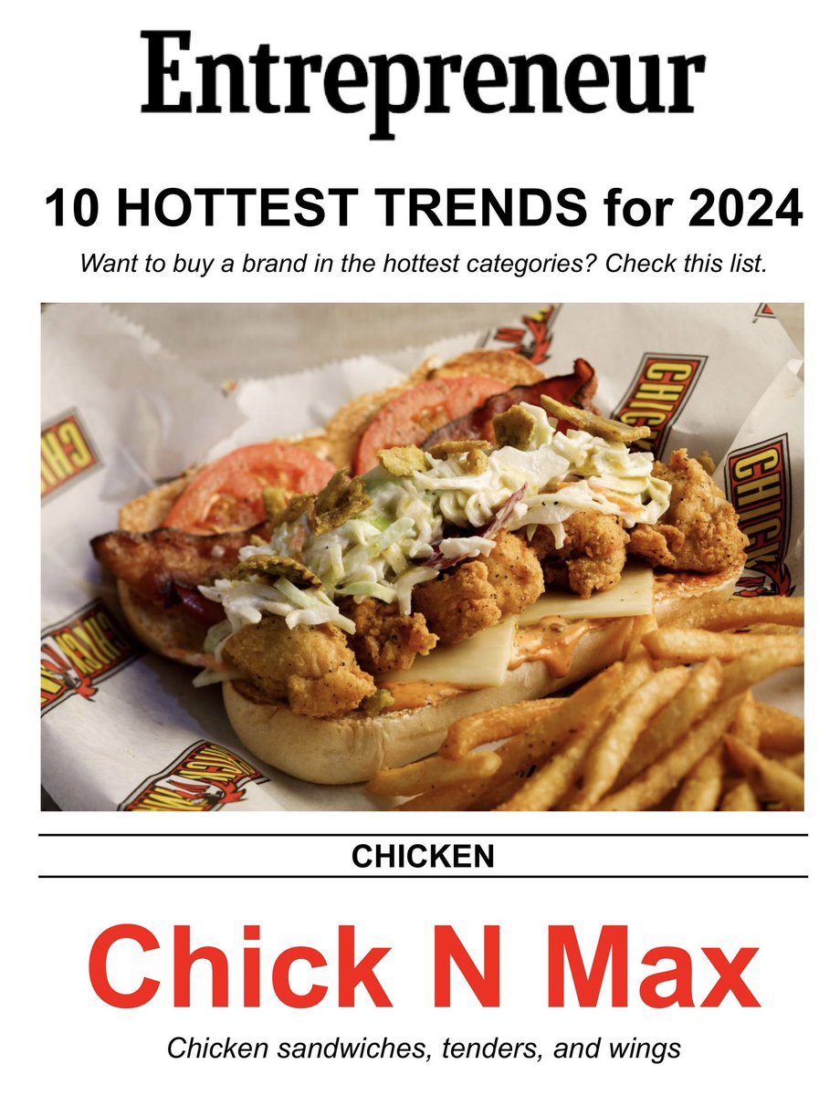 Honored to have been named in Entrepreneur magazine's recent list of available franchise opportunities within one of the hottest categories next year!