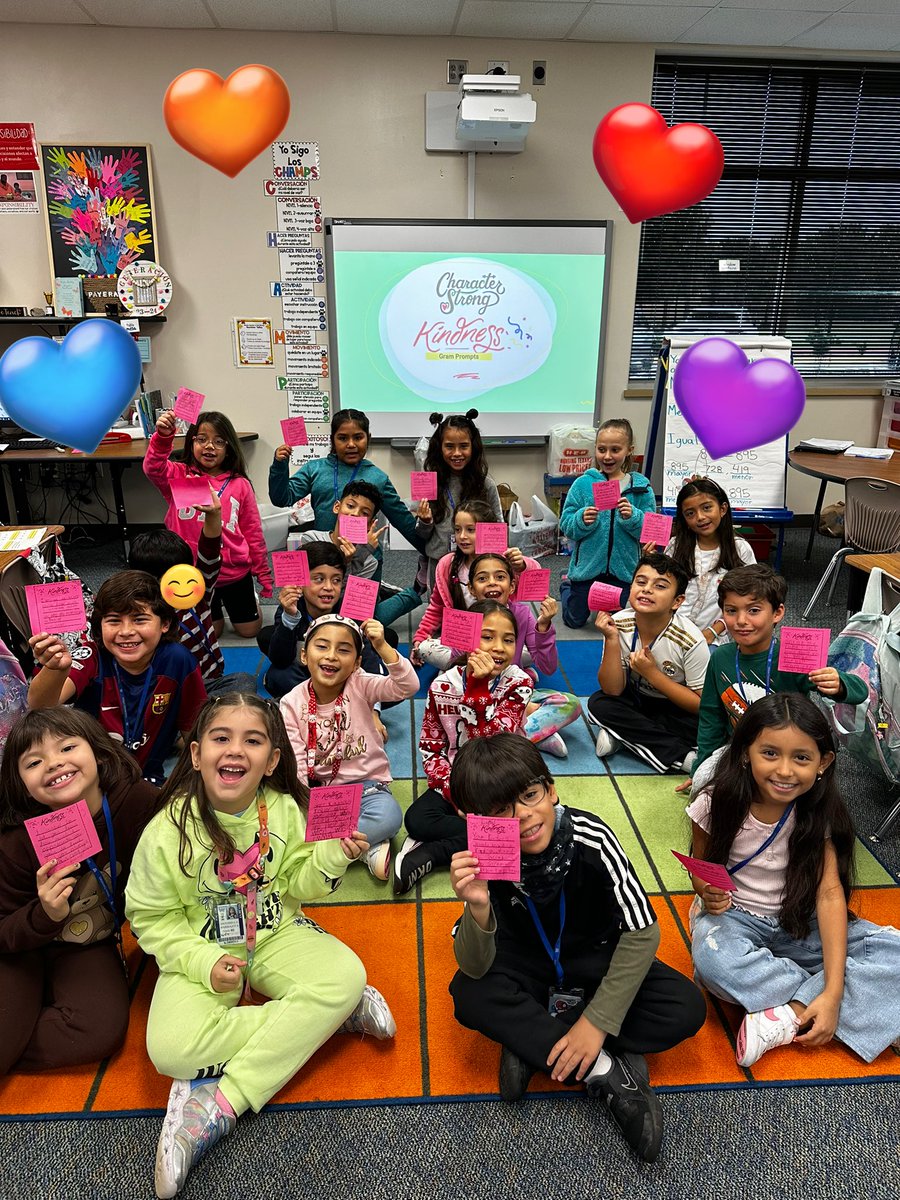 MrsPayeras's tweet photo. Spreading Kindness on #WorldKindessDay #CharacterStrong #twehowl @TWEHowl @katyisd @CharacterStrong https://t.co/Esj8XmeaEx