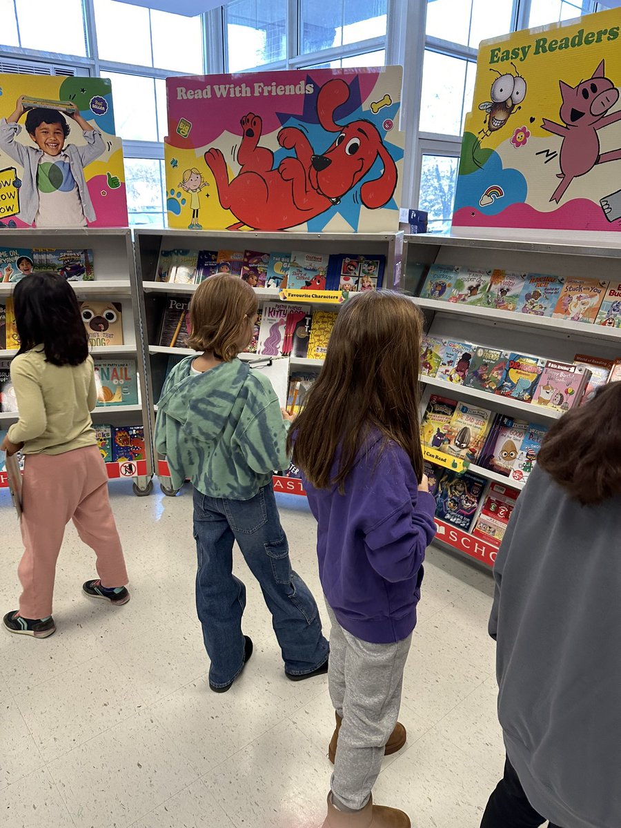 Our school’s @Scholastic Book Fair is in full swing! Students went with clipboards, paper and pencils to create their wish lists. #loveofreading #bookfair @AllenbyPS_TDSB