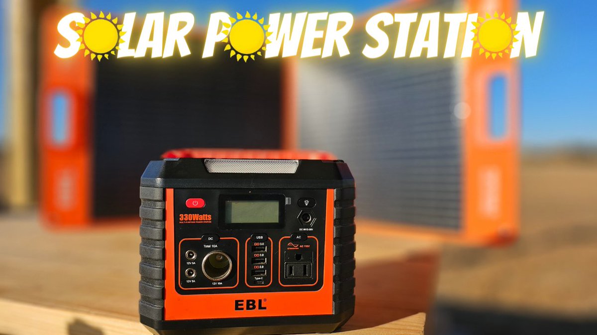 OUnsupervised's tweet image. youtu.be/62xM_3Kt524
EBL sent me a solar power station and the review says it all.  See if it is a good buy. #EBL #Solar #SolarPanerl #Powerbank #PowwerStation #PortablePowerStation