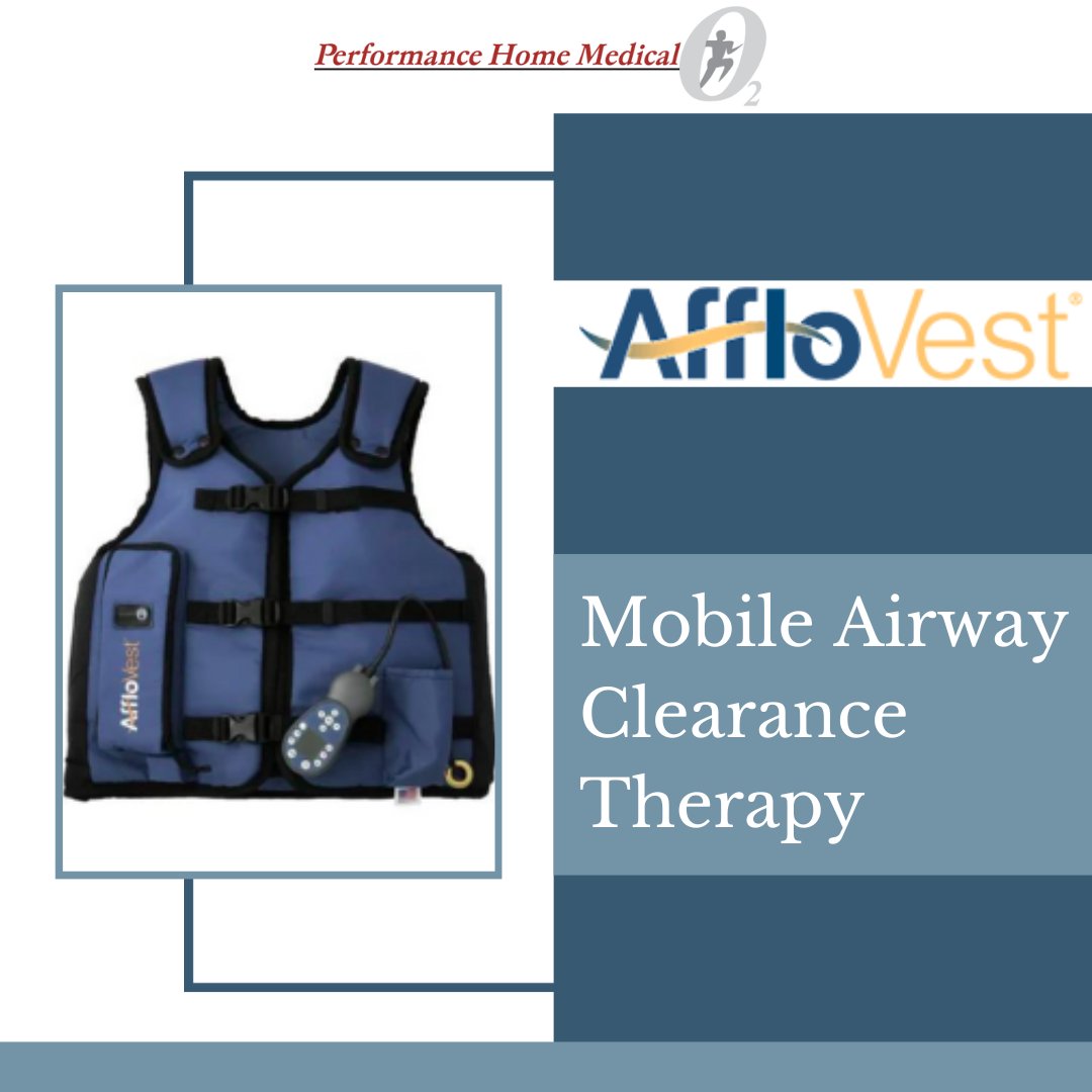 @afflovest is designed to provide patients with freedom and mobility during therapy. It is one of the state-of-the-art #airwayclearance therapies we carry and is great for patients with #bronchiectasis, #cysticfibrosis, and #neuromusculardiseases. Call us today at 866-687-4463!