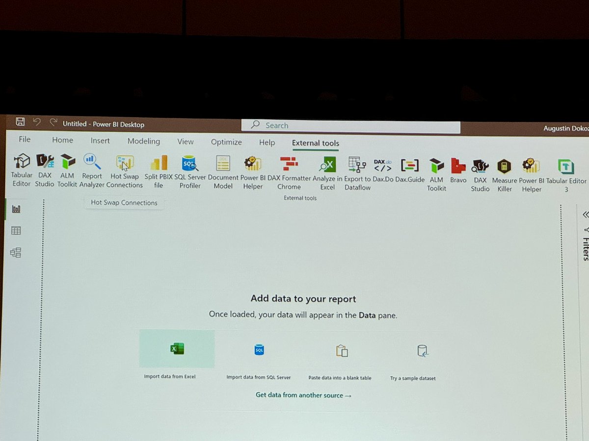 Michael Lintonen (@datamechanic) on Twitter photo How many #PowerBI extensions does <a href="/Augustin_DB/">Augustin Dokoza Bukvic</a> use? All of them. All.of.them.
#PASSDataSummit How many #PowerBI extensions does <a href="/Augustin_DB/">Augustin Dokoza Bukvic</a> use? All of them. All.of.them.
#PASSDataSummit