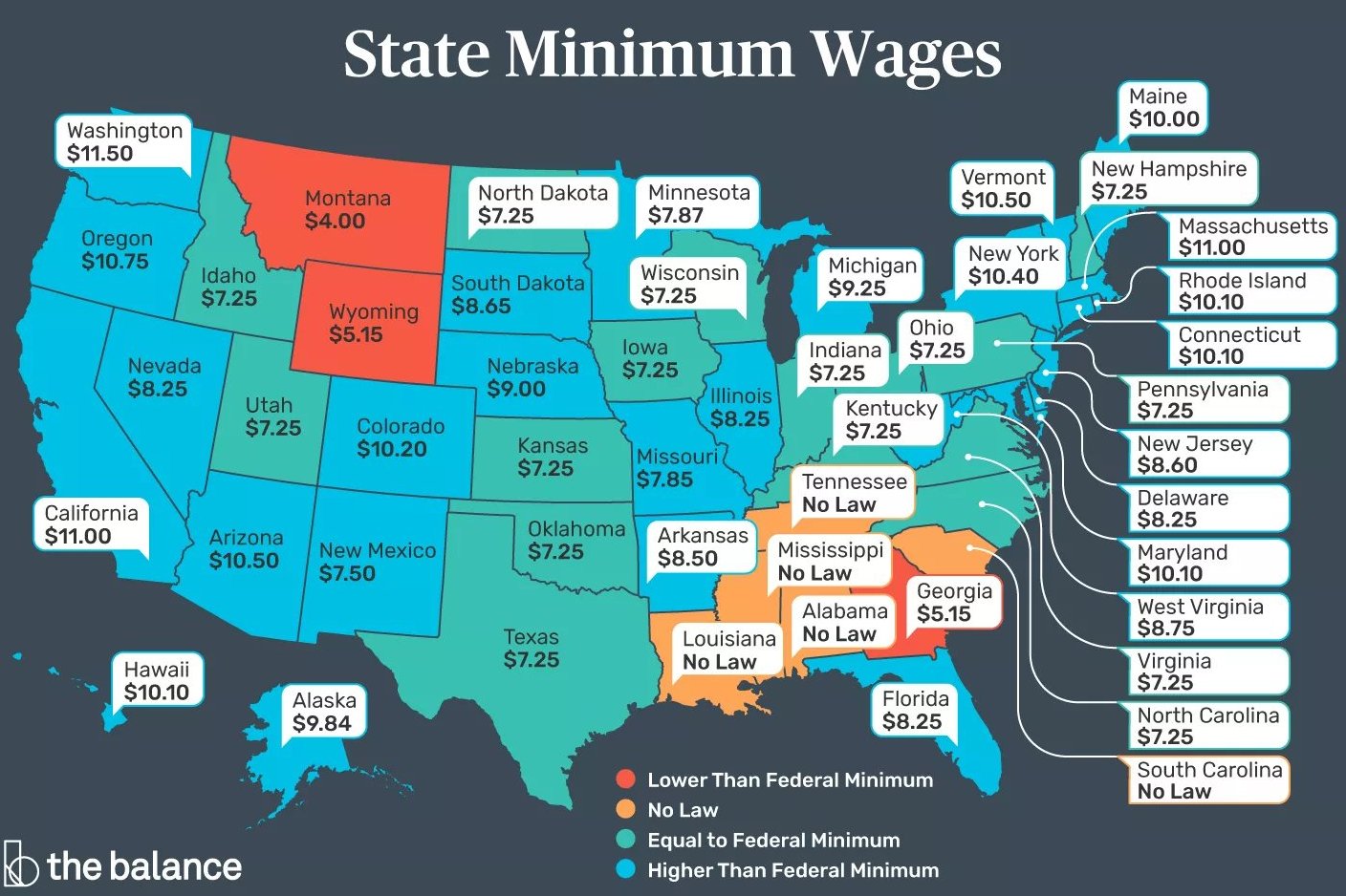 Minimum Wage 2024 By State Map Penni Blakeley