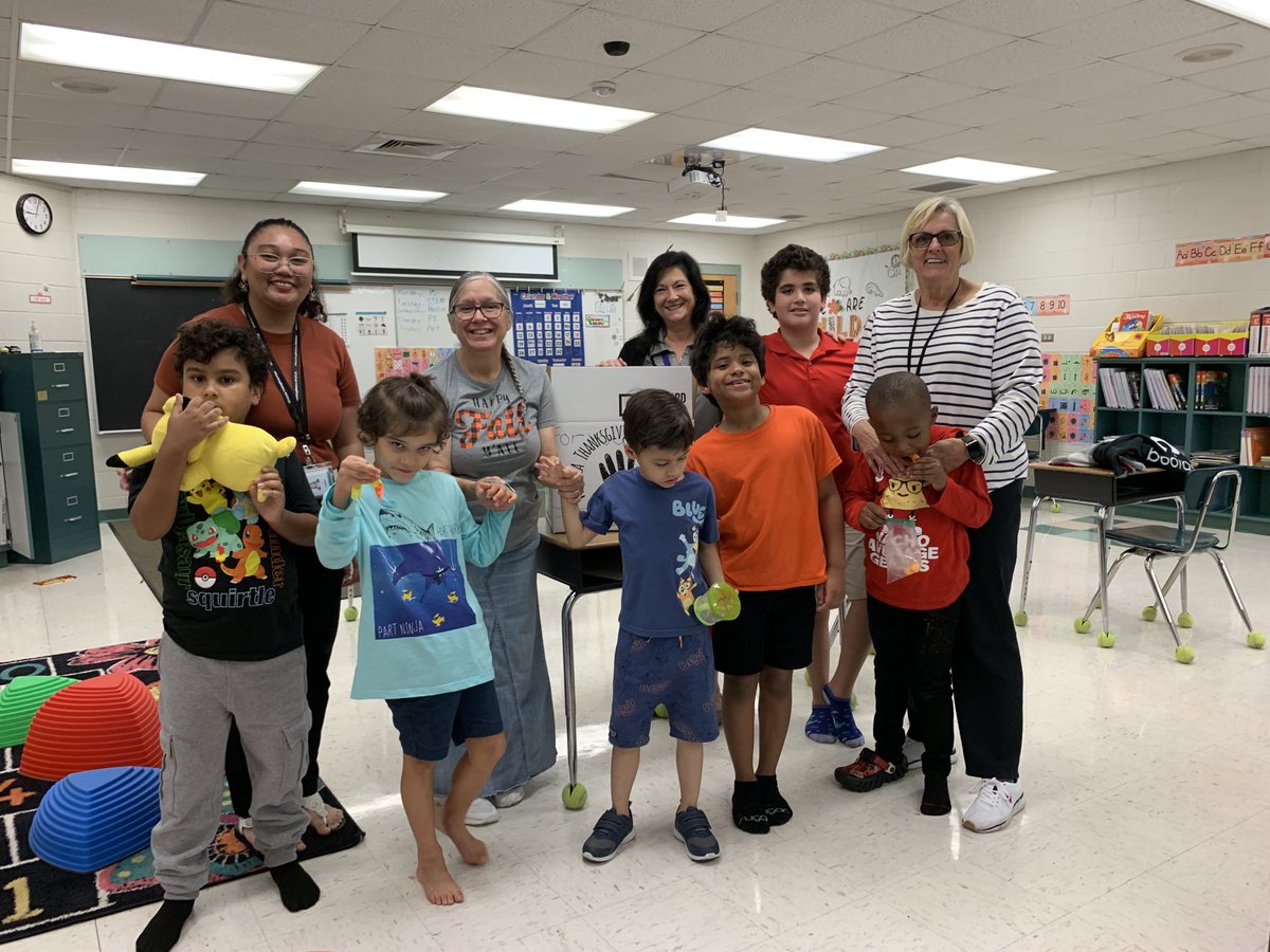 Our ASD classes finished putting together our Thanksgiving box. # Freedom Falcons