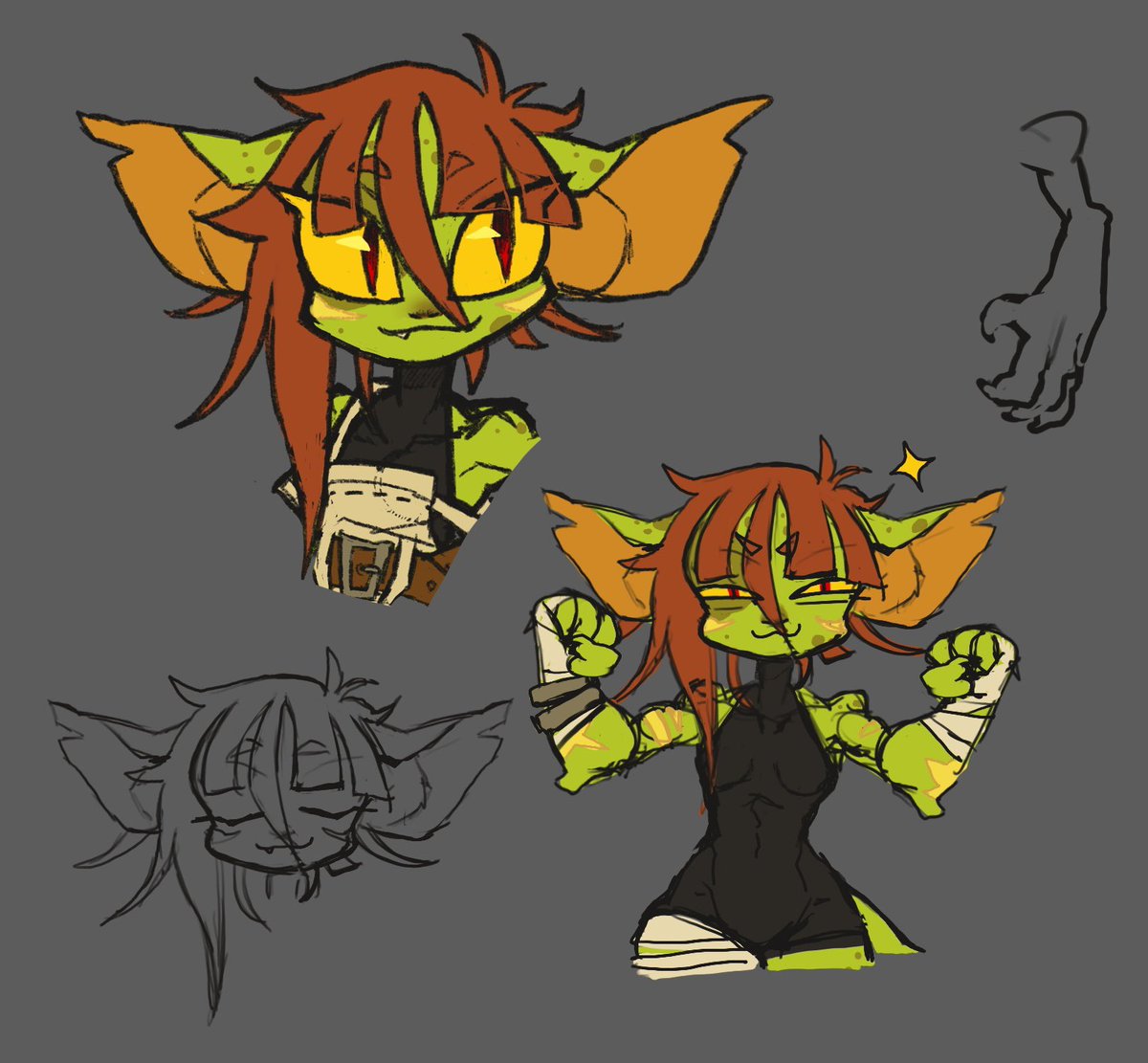queasyspaceship's tweet photo. Some bonus Gob Monk sketches, mostly me doing studies https://t.co/aHQAtd4zq4