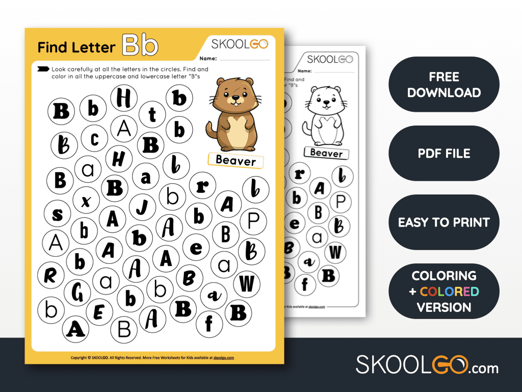 skoolgocom's tweet image. Dive into alphabet fun with our &apos;Find Letter B&apos; worksheet! 🅱️ Perfect for young learners, this printable sharpens letter recognition and fine motor skills through coloring. 🖍️✨ #EarlyLearning #Literacy #FreeWorksheet

Download here: skoolgo.com/worksheet/find… 📌