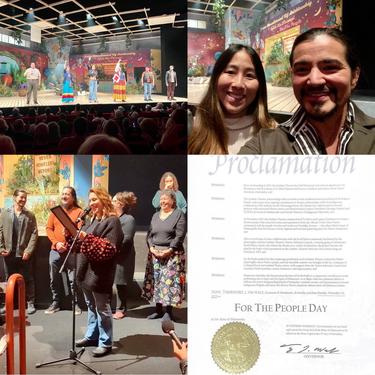 The Joyce Foundation (@joycefdn) on Twitter photo We were thrilled to join <a href="/GuthrieTheater/">Guthrie Theater</a> for the closing weekend of “For the People.” This highly acclaimed #JoyceAwards -winning show was written by 2020 honorees Ty Defoe & Larissa FastHorse, and honored this weekend with a proclamation from #Minnesota <a href="/LtGovFlanagan/">Lt. Governor Peggy Flanagan</a>. We were thrilled to join <a href="/GuthrieTheater/">Guthrie Theater</a> for the closing weekend of “For the People.” This highly acclaimed #JoyceAwards -winning show was written by 2020 honorees Ty Defoe & Larissa FastHorse, and honored this weekend with a proclamation from #Minnesota <a href="/LtGovFlanagan/">Lt. Governor Peggy Flanagan</a>.